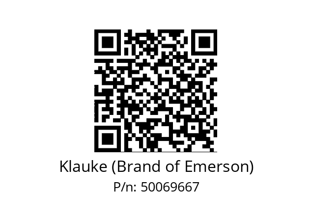   Klauke (Brand of Emerson) 50069667