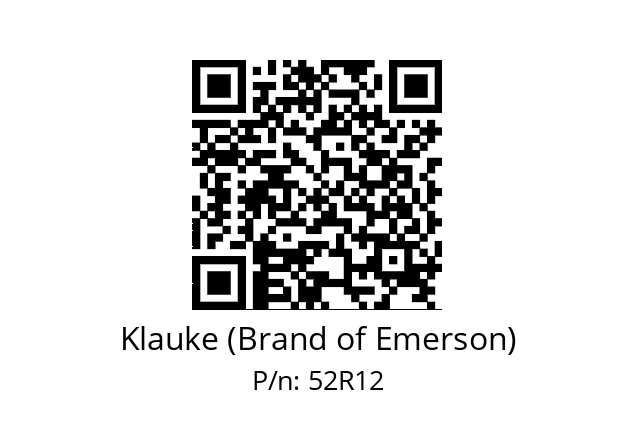   Klauke (Brand of Emerson) 52R12