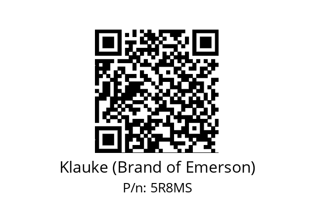   Klauke (Brand of Emerson) 5R8MS