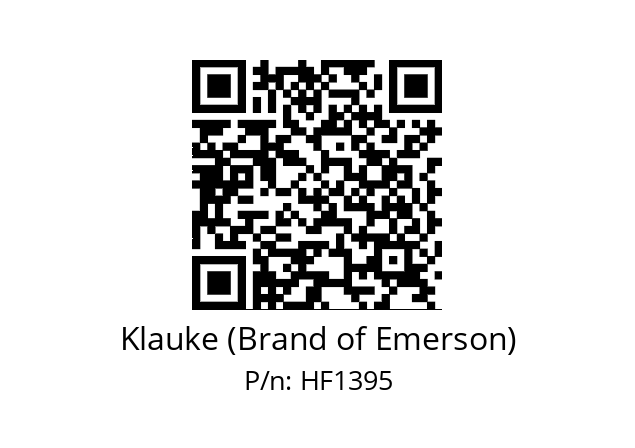   Klauke (Brand of Emerson) HF1395