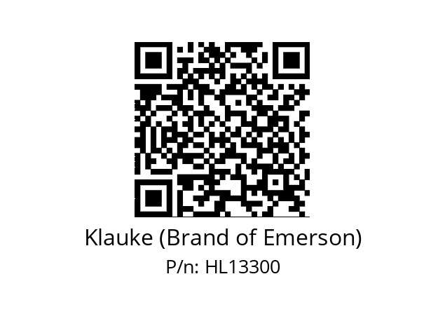   Klauke (Brand of Emerson) HL13300