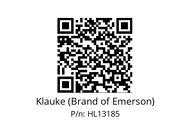   Klauke (Brand of Emerson) HL13185