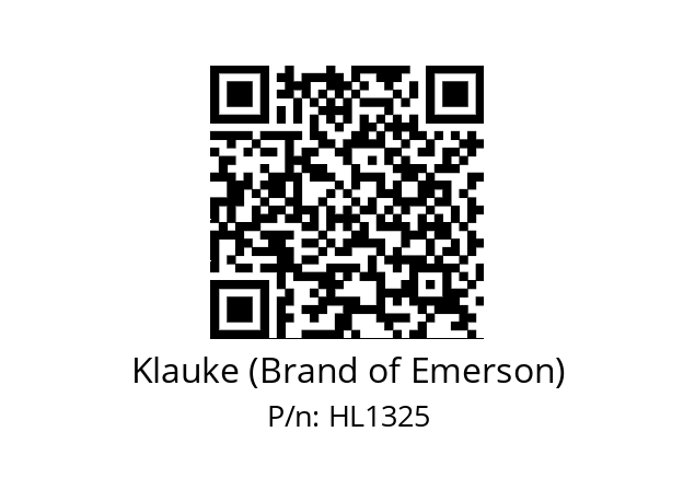   Klauke (Brand of Emerson) HL1325