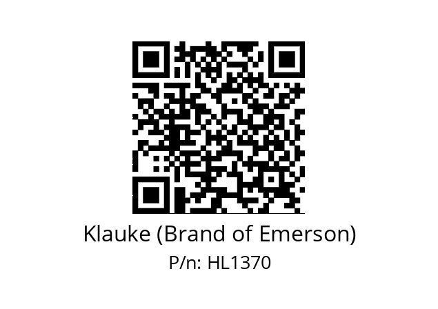   Klauke (Brand of Emerson) HL1370