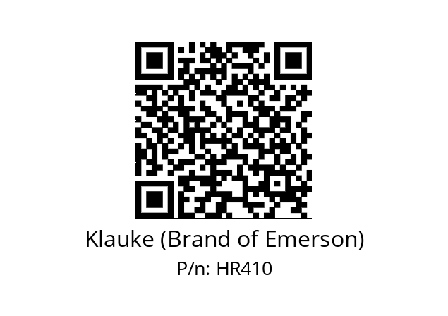   Klauke (Brand of Emerson) HR410