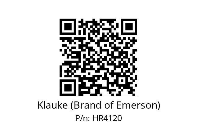   Klauke (Brand of Emerson) HR4120