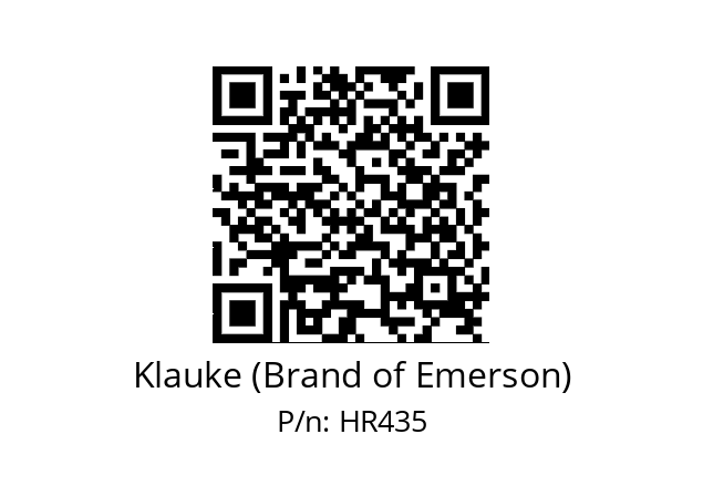   Klauke (Brand of Emerson) HR435