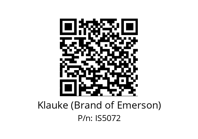   Klauke (Brand of Emerson) IS5072