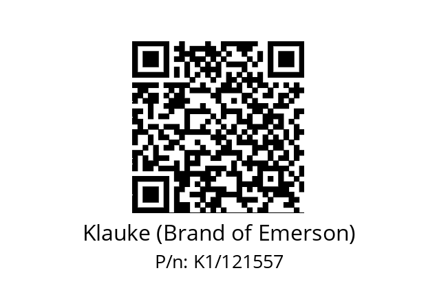   Klauke (Brand of Emerson) K1/121557