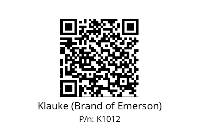   Klauke (Brand of Emerson) K1012