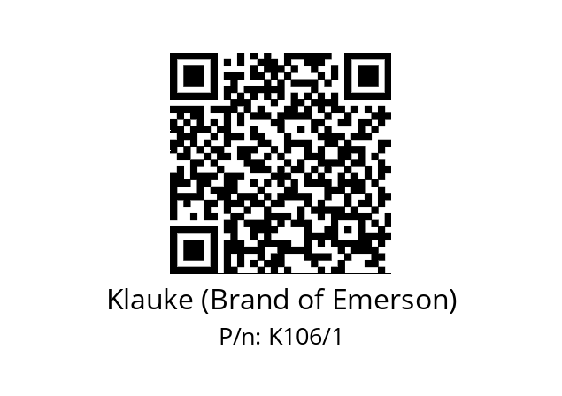   Klauke (Brand of Emerson) K106/1