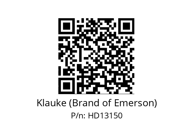   Klauke (Brand of Emerson) HD13150