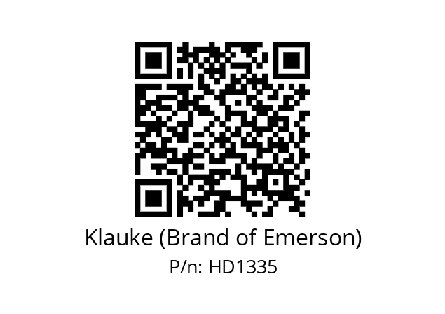   Klauke (Brand of Emerson) HD1335