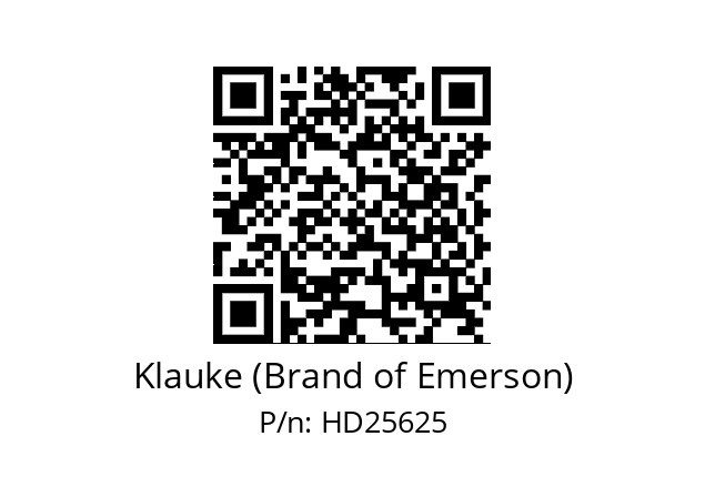   Klauke (Brand of Emerson) HD25625