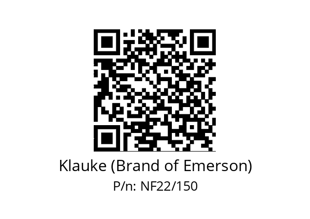   Klauke (Brand of Emerson) NF22/150