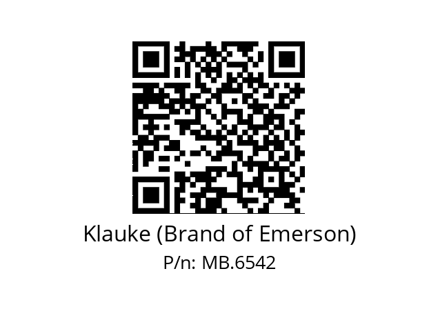   Klauke (Brand of Emerson) MB.6542