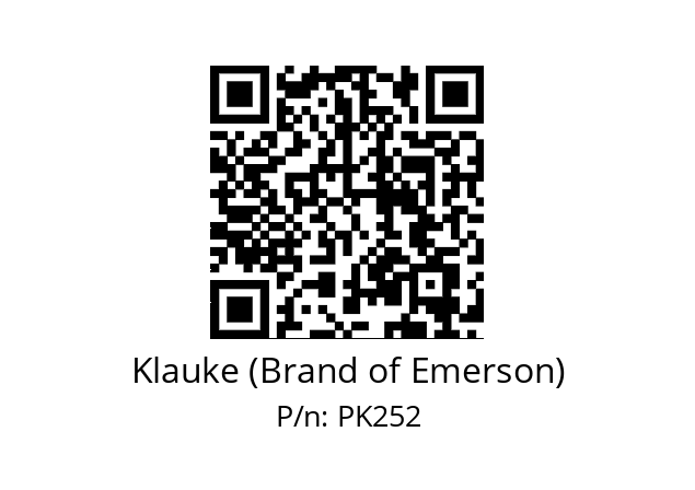   Klauke (Brand of Emerson) PK252