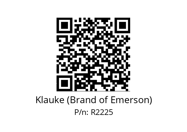   Klauke (Brand of Emerson) R2225