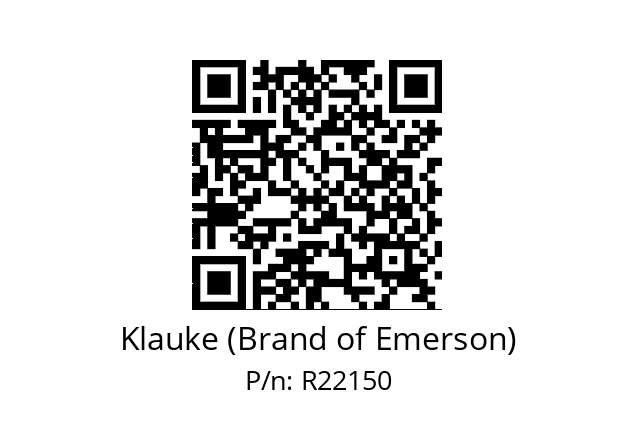   Klauke (Brand of Emerson) R22150