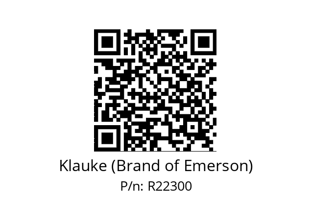   Klauke (Brand of Emerson) R22300