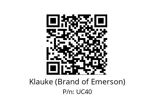   Klauke (Brand of Emerson) UC40