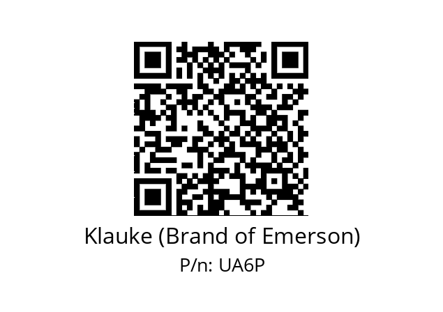   Klauke (Brand of Emerson) UA6P