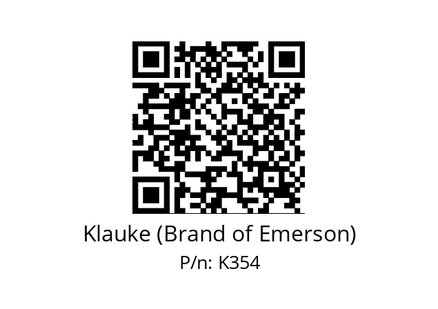   Klauke (Brand of Emerson) K354