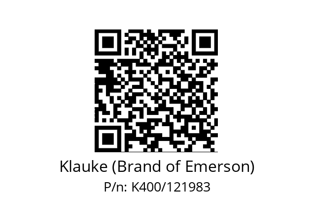   Klauke (Brand of Emerson) K400/121983