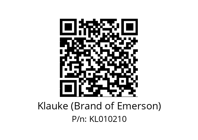   Klauke (Brand of Emerson) KL010210