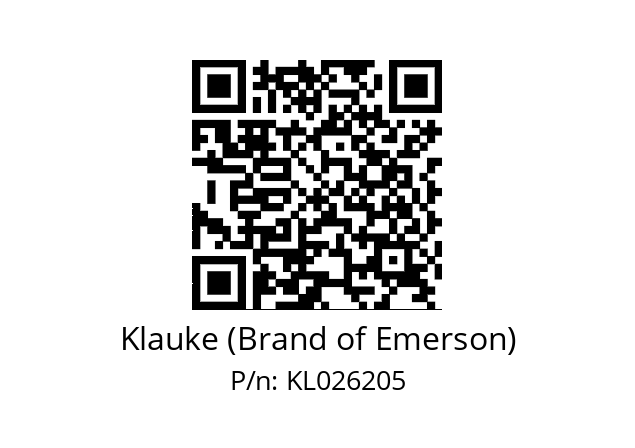   Klauke (Brand of Emerson) KL026205