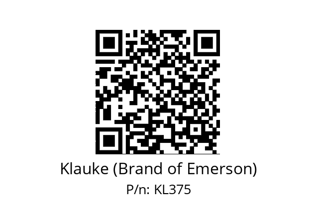   Klauke (Brand of Emerson) KL375