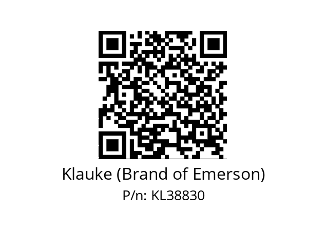   Klauke (Brand of Emerson) KL38830