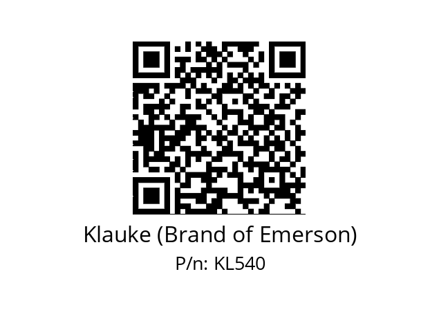   Klauke (Brand of Emerson) KL540