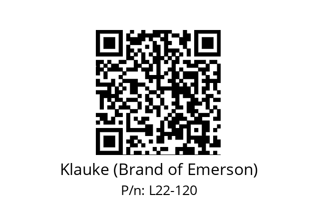   Klauke (Brand of Emerson) L22-120