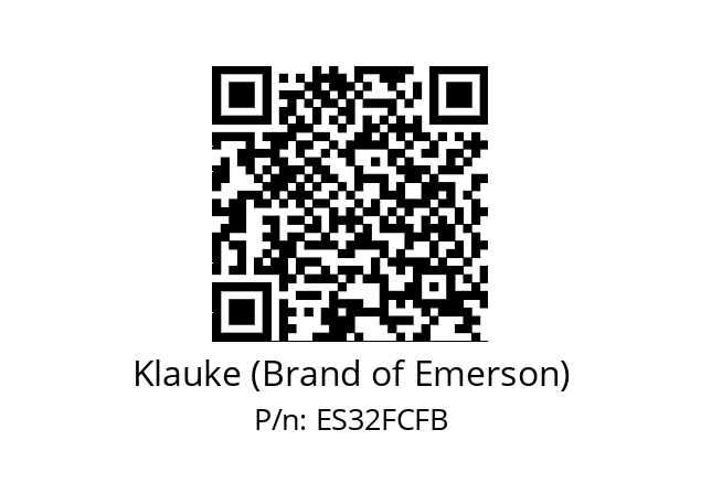   Klauke (Brand of Emerson) ES32FCFB