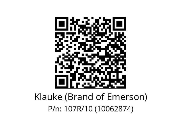   Klauke (Brand of Emerson) 107R/10 (10062874)