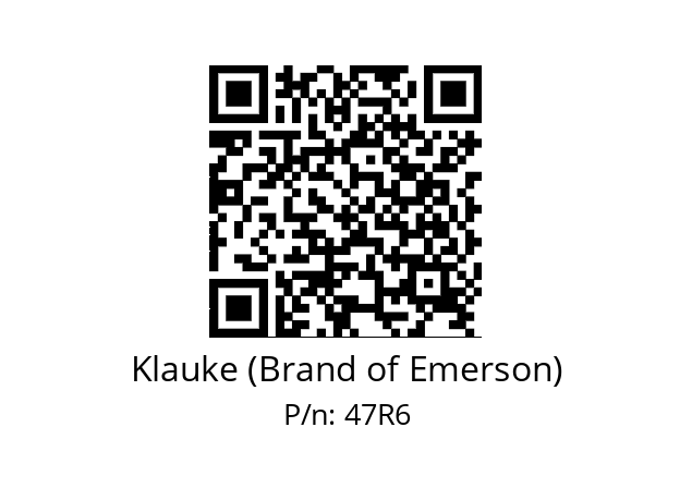   Klauke (Brand of Emerson) 47R6