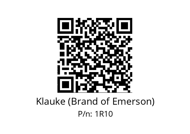   Klauke (Brand of Emerson) 1R10