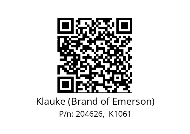   Klauke (Brand of Emerson) 204626,  K1061