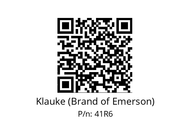   Klauke (Brand of Emerson) 41R6