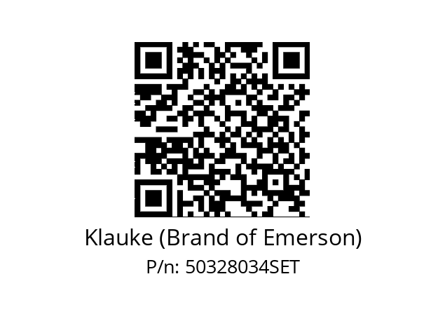   Klauke (Brand of Emerson) 50328034SET