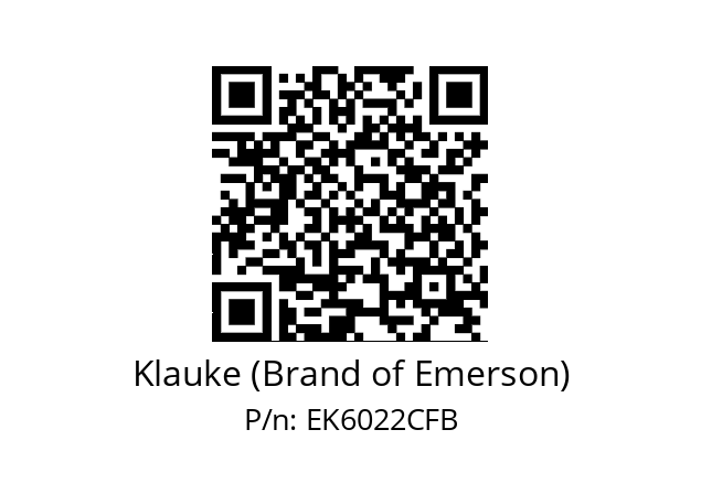   Klauke (Brand of Emerson) EK6022CFB