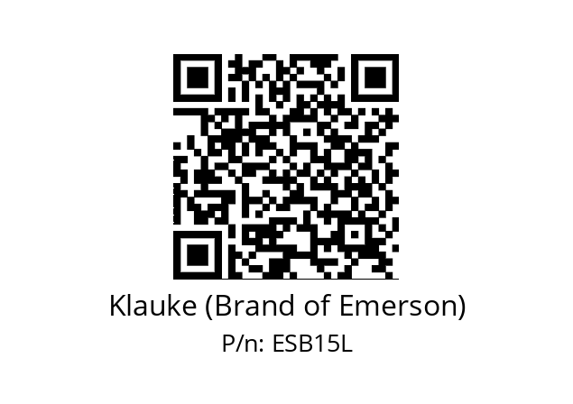   Klauke (Brand of Emerson) ESB15L