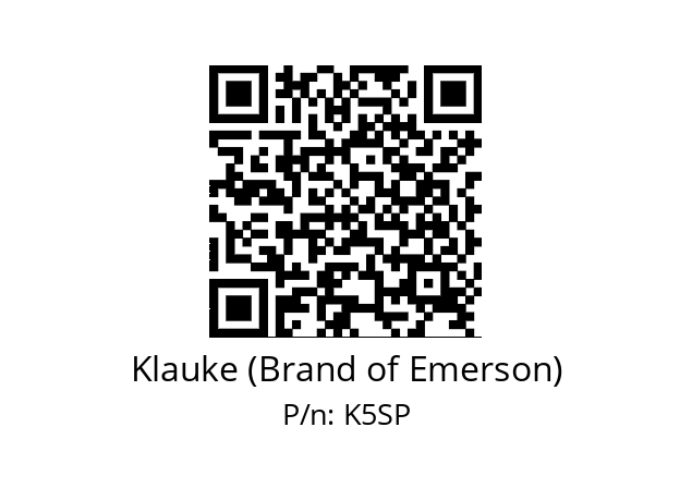   Klauke (Brand of Emerson) K5SP