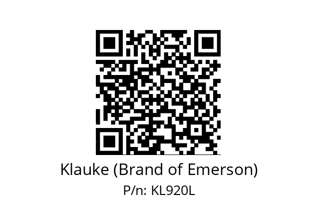   Klauke (Brand of Emerson) KL920L