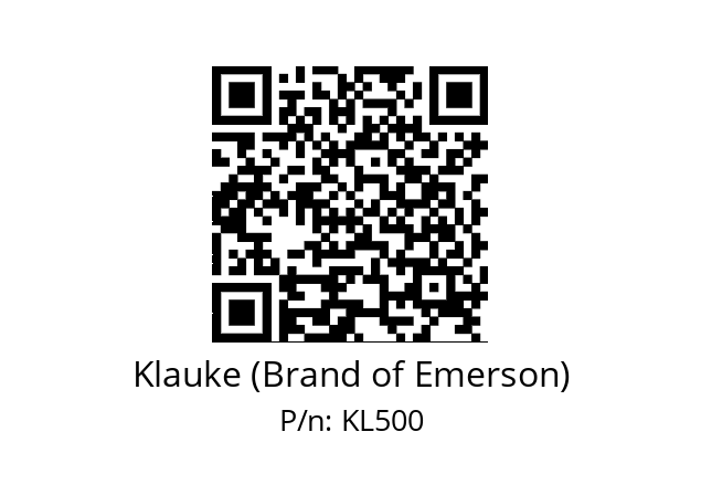   Klauke (Brand of Emerson) KL500