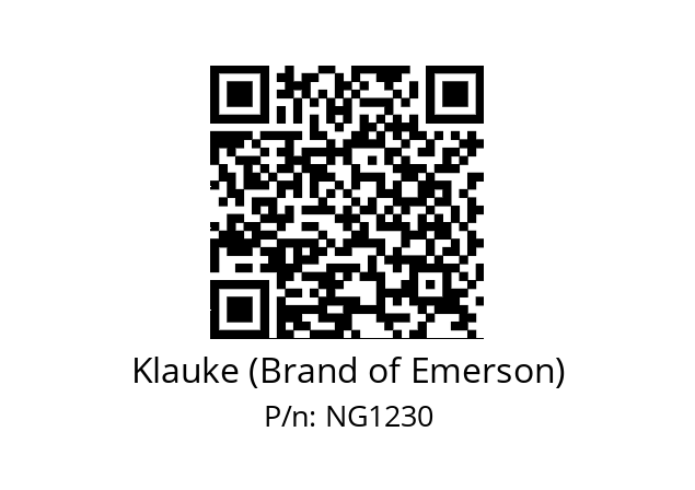   Klauke (Brand of Emerson) NG1230