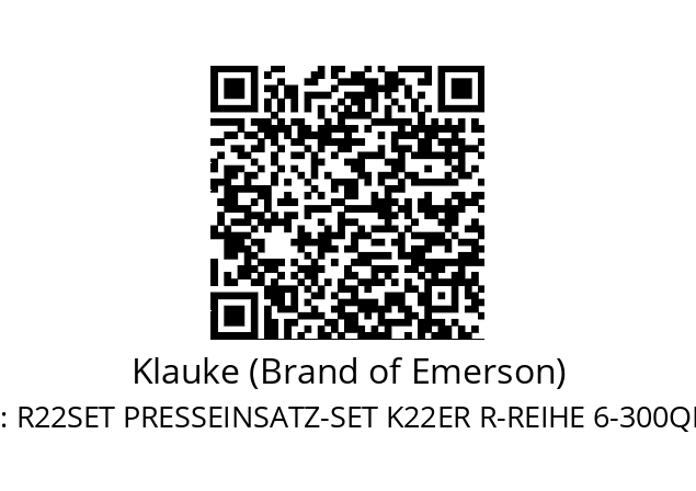   Klauke (Brand of Emerson) R22SET PRESSEINSATZ-SET K22ER R-REIHE 6-300QMM