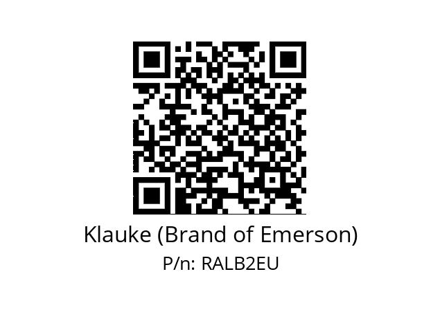   Klauke (Brand of Emerson) RALB2EU