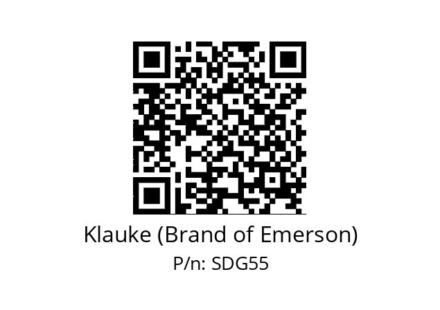   Klauke (Brand of Emerson) SDG55